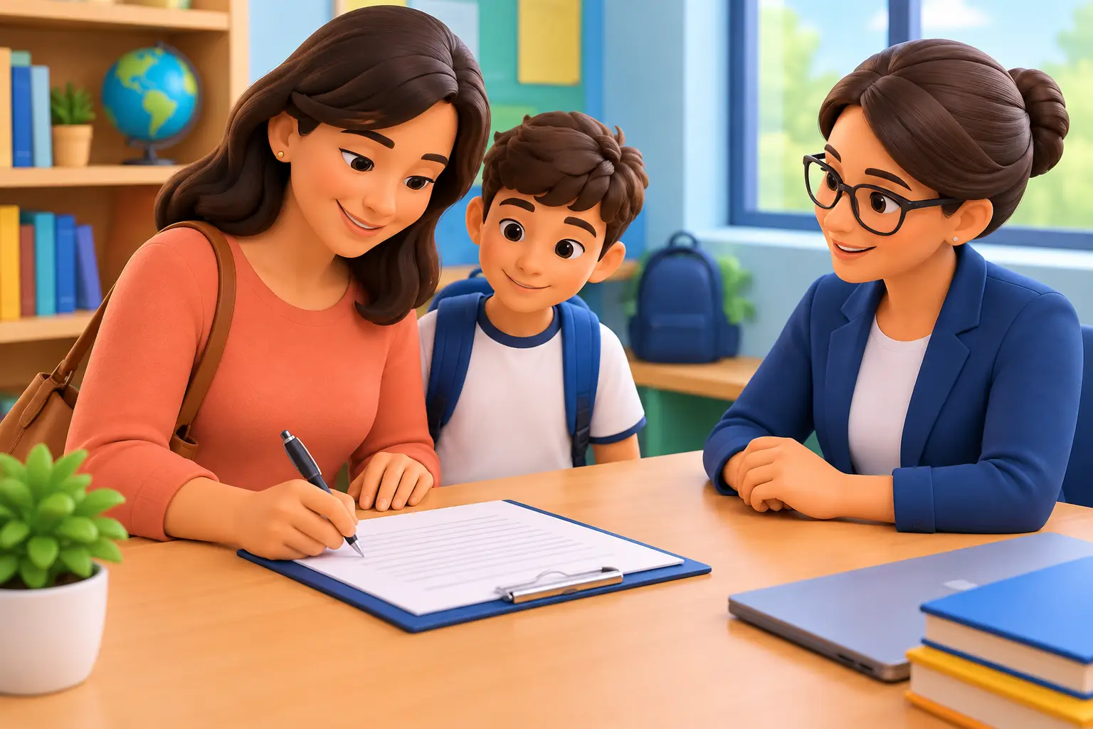 Quem assina o consentimento escolar do aluno