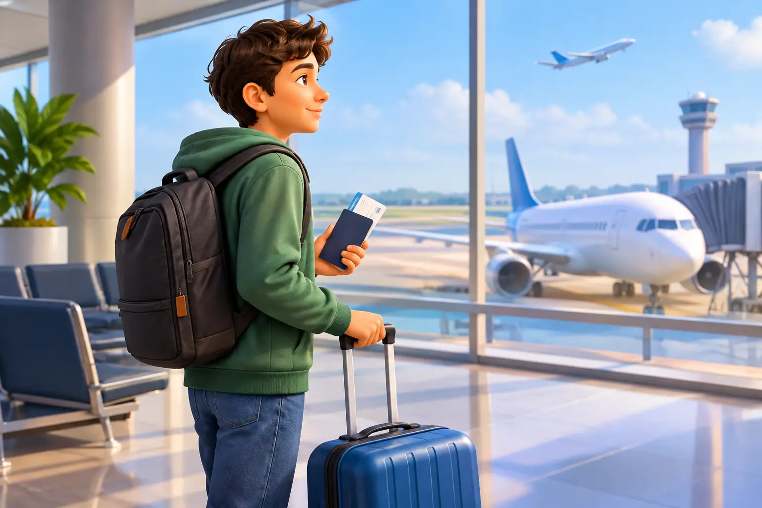 Adolescente pode viajar sozinho
